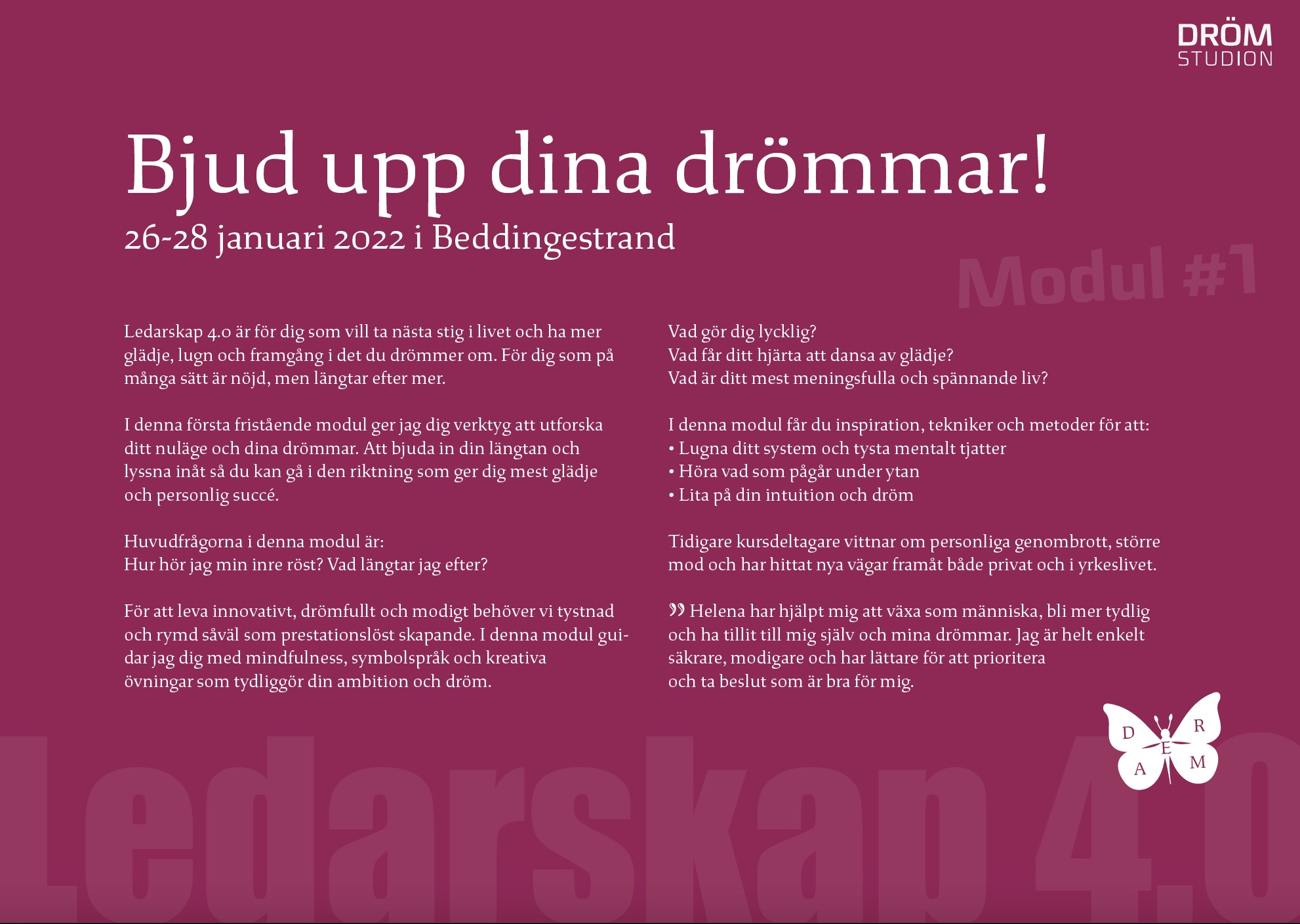 You are currently viewing Bjud upp dina drömmar!